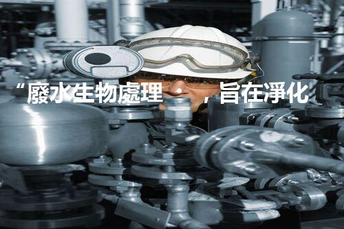 “廢水生物處理，旨在凈化水源，守護(hù)碧水藍(lán)天”